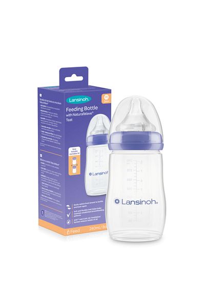 Lansinoh Biberon LANSINOH cu tetină NaturalWave®, 240 ml