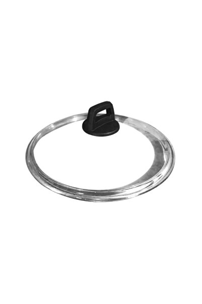 LAVONNI 30 cm Cam Kapak - Siyah Tepeli