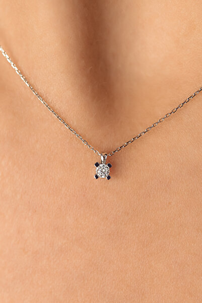 SEMİZ KUYUMCULUK 14 Ayar Altın Tektaş Kolye