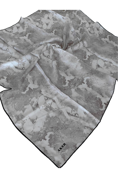 Aker Silk Crepe Satin Scarf 2025 Summer Season 8974701 -312