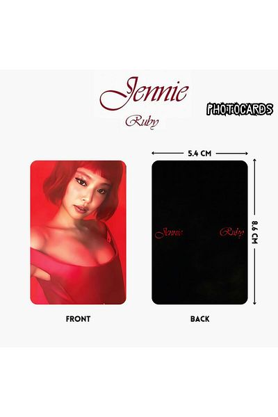 Kpop Dünyasi Jennie Ruby Photocards Set 3