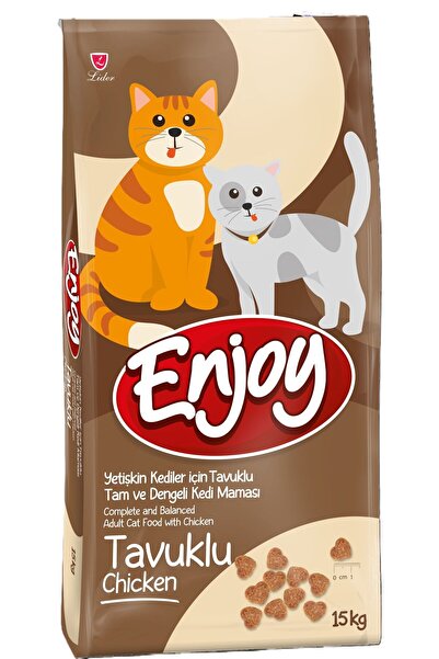 Enjoy Yetişkin Kediler için Tavuklu Tam ve Dengeli Kedi Maması 15 kg