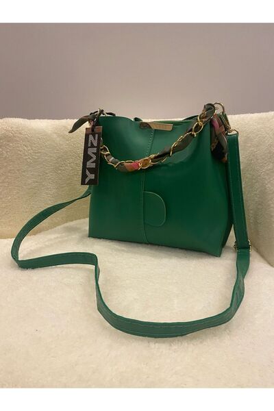 YMZBAG Eșarfă și accesorii cu lanț pentru femei Geantă de mână și geantă de u...