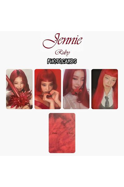 Kpop Dünyasi Jennie "Ruby" Photocard Set 1