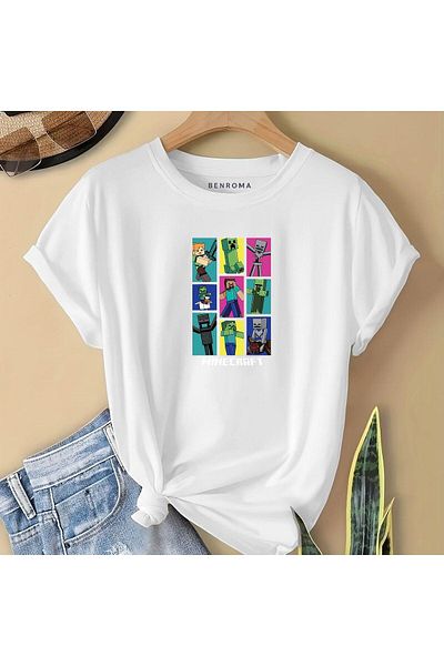 BENROMA 1 tricou este un cadou pentru achiziții de 6 și mai sus în coș - tricou pentru copii imprimat cu personaje de desene animate
