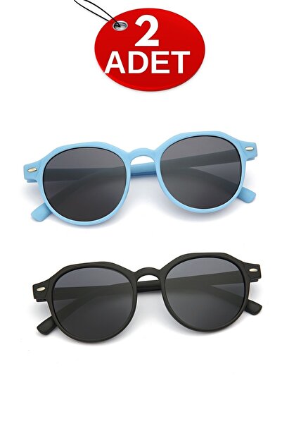 Zzla Super Set of 2 Uv400 Protected Children's Sunglasses with Colorful Box Gift