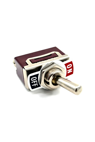 Aksa Toggle Switch 1-0 Metal Anahtar 2 Pin 12V-220V Toggle Switch