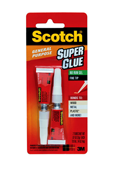 Scotch ® جل الغراء الفائق AD112، 0.07 أونصة، عبوتان