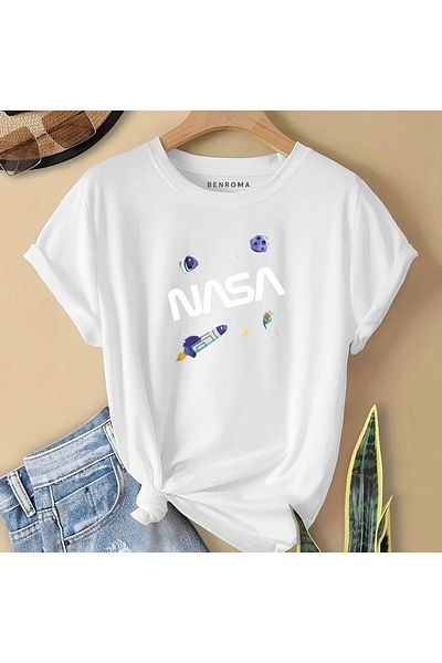 BENROMA 1 tricou este un cadou pentru achiziții de 6 și mai sus în coș - Tricou pentru copii cu imprimeu Nasa