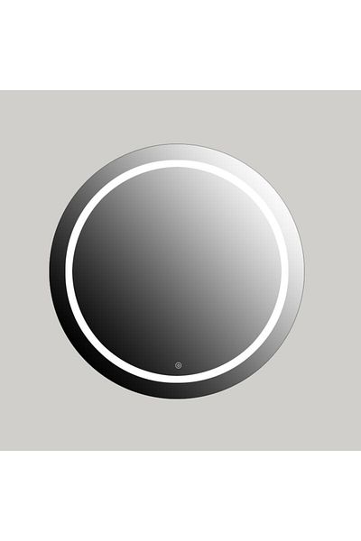 Homelux Oglinda Baie Emke, Rotunda, Diametru 60 Cm, Iluminare Led, Buton Touch