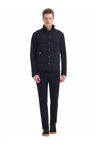 Ramsey Πλεκτό αθλητικό γιλέκο Navy Blue