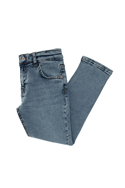 U.S. Polo Assn. Erkek Çocuk Mavi Jean Pantolon 50304266-DN0022