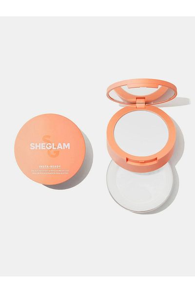 SHEGLAM بودرة تثبيت الوجه وتحت العين Insta-Ready Duo، شفافة