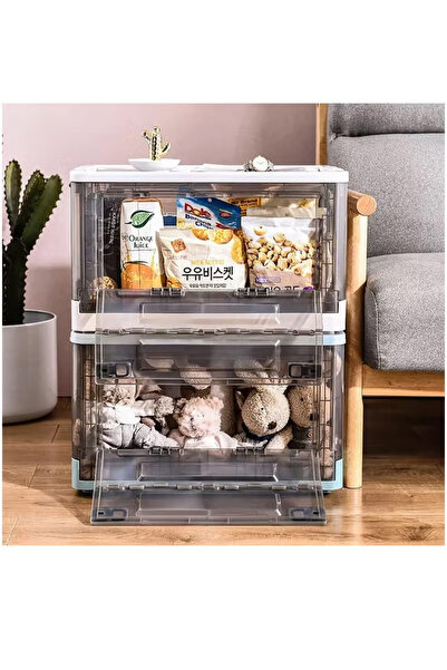 COOYA Storage Bin, Large Storage Box with Wheels, Lid, for Clothes, Toy, and Books (White)