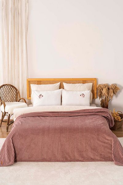 Rivaİstanbul Gloria Rose Wellsoft Double Blanket