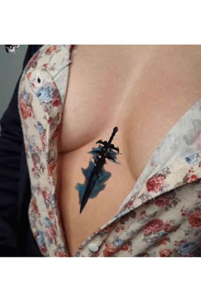 BiWini Kılıç Geçici Dövme Tattoo Bilek Kol Bacak Ve Göğüs Arası Erkek Kadın