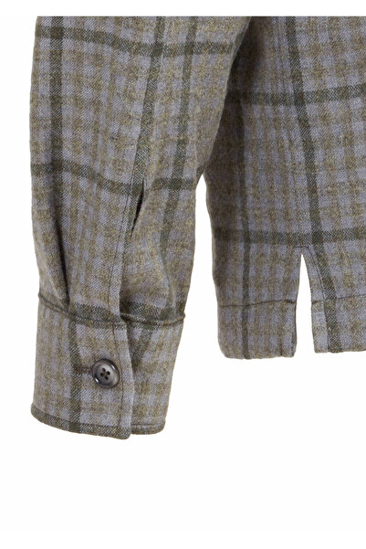 Ramsey Σχέδιο γκρι πουκάμισου μπουφάν