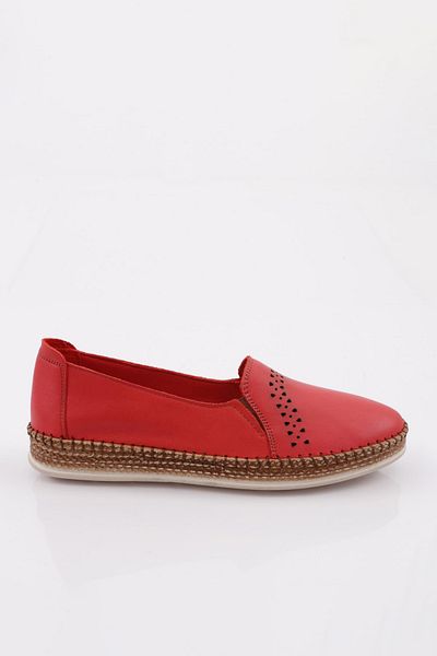 DGN P51 Women's Laser Comfort Shoes Genuine Leather Red