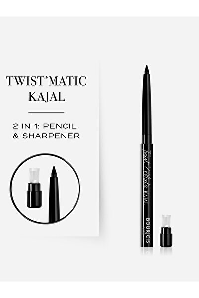 Bourjois Twistmatic Kajal Eyeliner Pencil 01 Char Kohl 1.2g - 0.04 fl oz