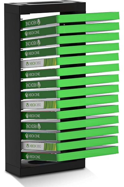 COOYA Video Game Storage Stand Tower, Game Storage Organizer Stand for PS5 PS4 PS3 Game Case Storage
