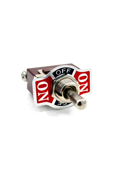 Aksa Toggle Switch 1-0-2 Metal Anahtar 3 Pin 12V-220V Toggle Switch