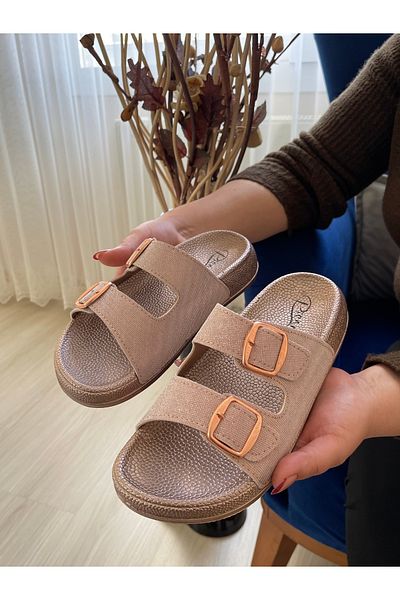 Hızlı Al Soft Orthopedic Sole Slippers. Adjustable to Foot Shape Slippers with Know-Buckle