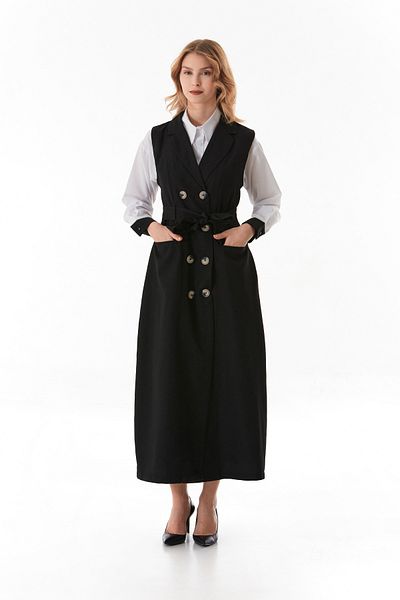 Fulla Moda Fullamodest Buttoned Pocketed 2-Piece Dress Shirt Set