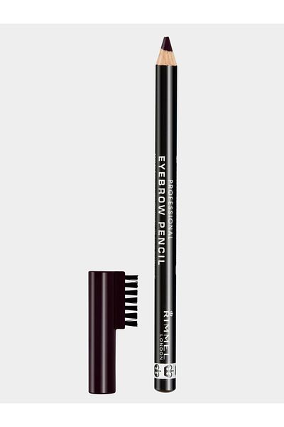 Rimmel قلم حواجب احترافي من Brow This Way - 004 - أسود بني، 1.4 جرام
