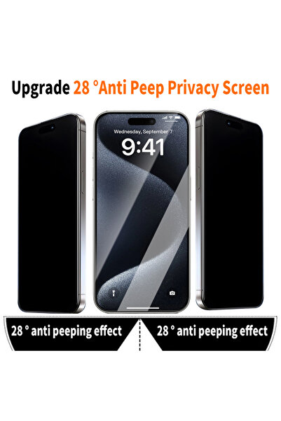 Fibaks Apple iPhone 11 Pro Max Full Covering Ghost Glass Screen Protector with Black Frame with Application Apparatus