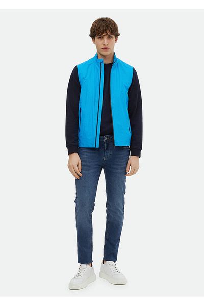 Ramsey Turquoise Woven Sports Vest