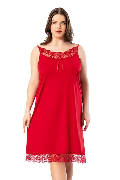 KOTA İÇ GİYİM Thin Strap Lace Oversize Women's Nightgown