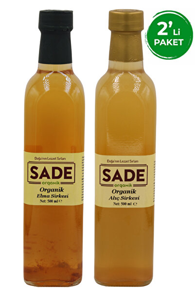 Sade Organik Organik Alıç Ve Elma Sirkesi 500 ml