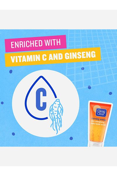 Clean & Clear Skin Energising Daily Facial Scrub 150Ml
