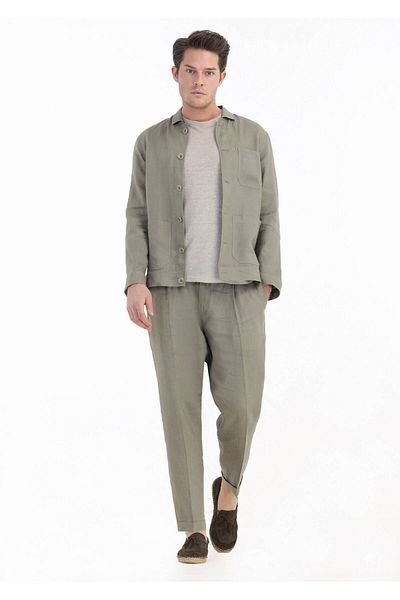 Ramsey Κοστούμι 100% λινό βιζόν Casual Fit