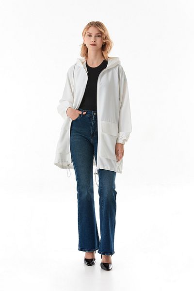 Fulla Moda Capac pentru jachetă cu glugă Fullamodest cu buzunar dublu