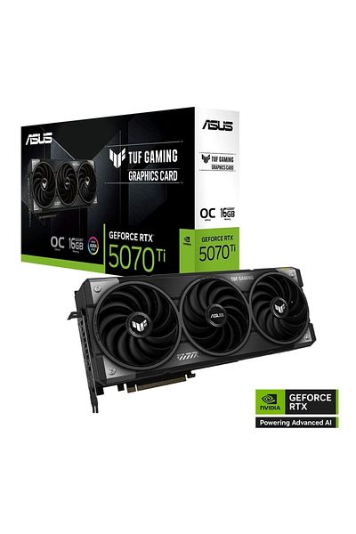 ASUS Tuf Gaming Geforce Rtx 5070 Ti Oc 16Gb Gddr7 256Bit Hdmi/Dp Graphics Card