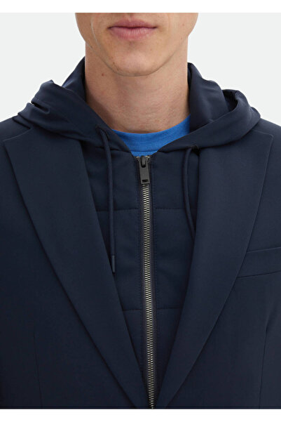 Ramsey Navy Blue Comfort Fit Knitted Suit