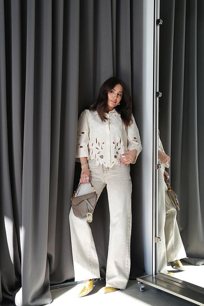 Özge Özgenç Παντελόνι με κομμένο πόδι που πλένεται
