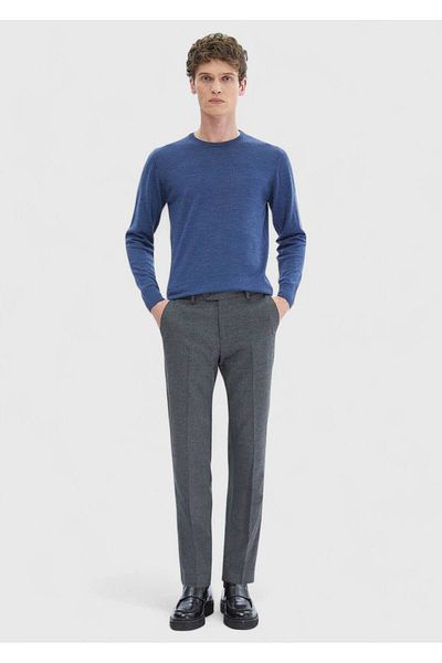 Ramsey Κλασικό παντελόνι Anthracite Plain Woven Slim Fit