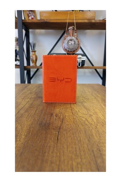 EFE DERİ Byd Leather Stitched Car License Case Container License Holder Licen...