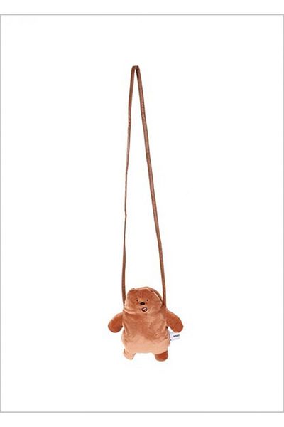 Miniso We Bare Bears Grizzly Bear Shoulder or Crossbody Bag - 21 cm
