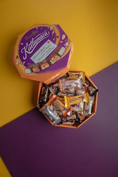 Beyoğlu Çikolata Beyoğlu Kutlamaca Çikolata Kaplı Mini Barlar 450 Gr.