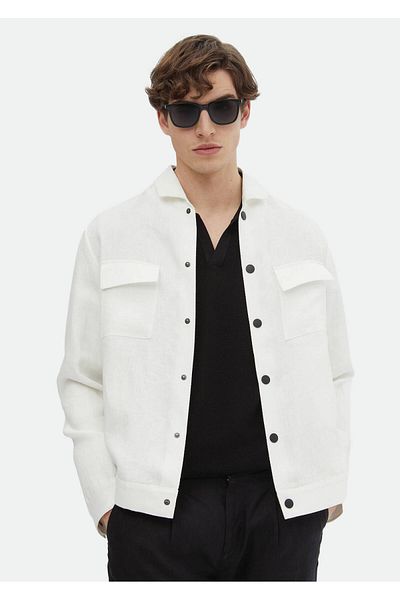 Ramsey Ecru Shirt Jacket