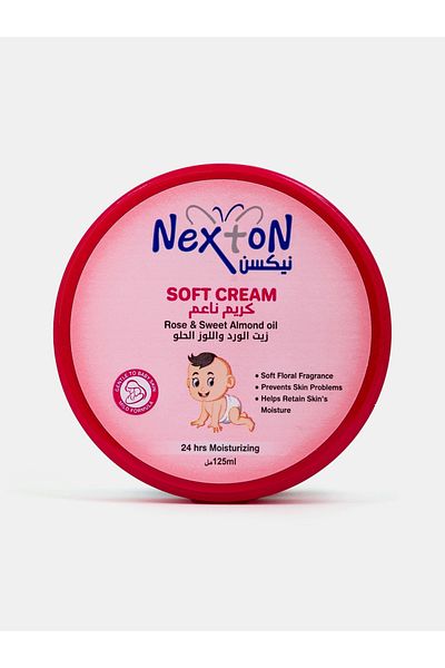 Nexton Baby Soft Cream Rose and Sweet Almond 24H Moisturizing 125ml