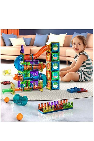 COOYA Early Learning Educational Construction Toys for Toddlers,Colourful Magnetic Puzzle Building Blocks