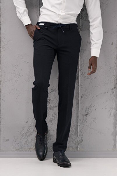 Ecer Regular Fit Yan Cepli Kışlık Gofre Kumaş Pantolon