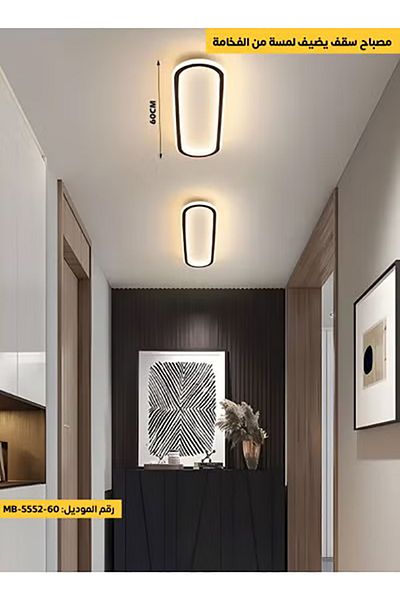 ACCEPT LED ceiling light with unique and distinctive design with 3-color lighting (60 cm)