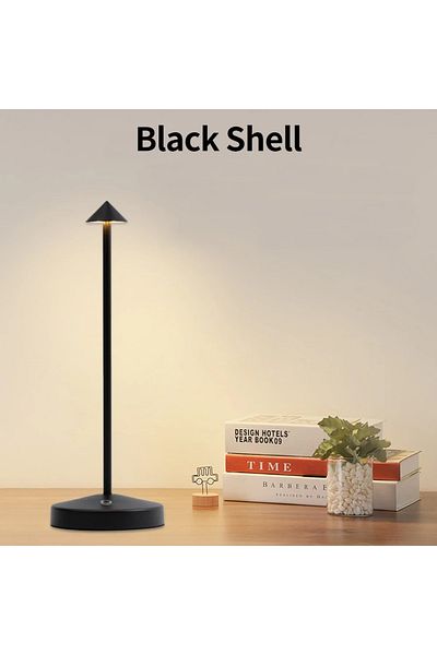 Choice Black Rechargeable Table LED Lamp Touch Sensor Night Desk Lamp for Restaurant Hotel Bar Bedroom 3 Co