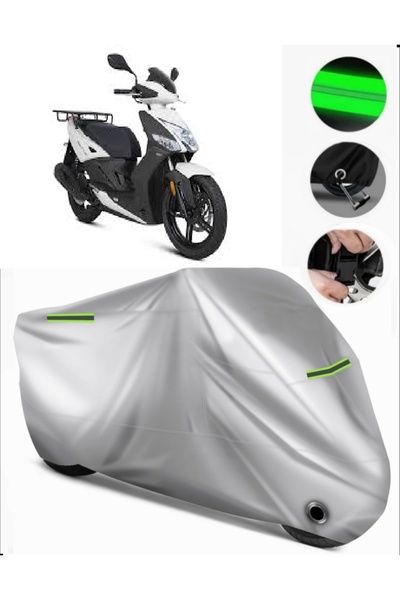 MotoEN Kymco Agility 125 Rear Case Compatible Premium Motorcycle Tarpaulin (L...