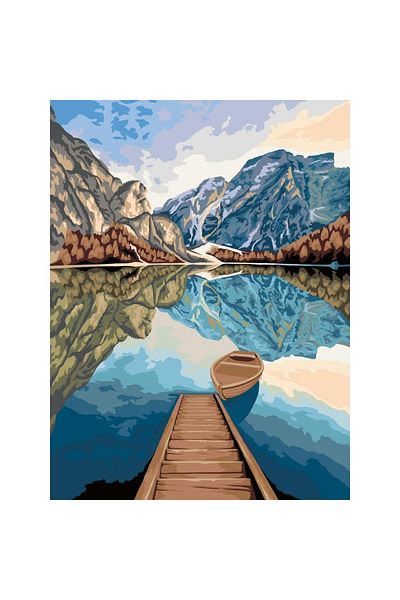 RAVENSBURGER - Painting by numbers Canvas painting lake view